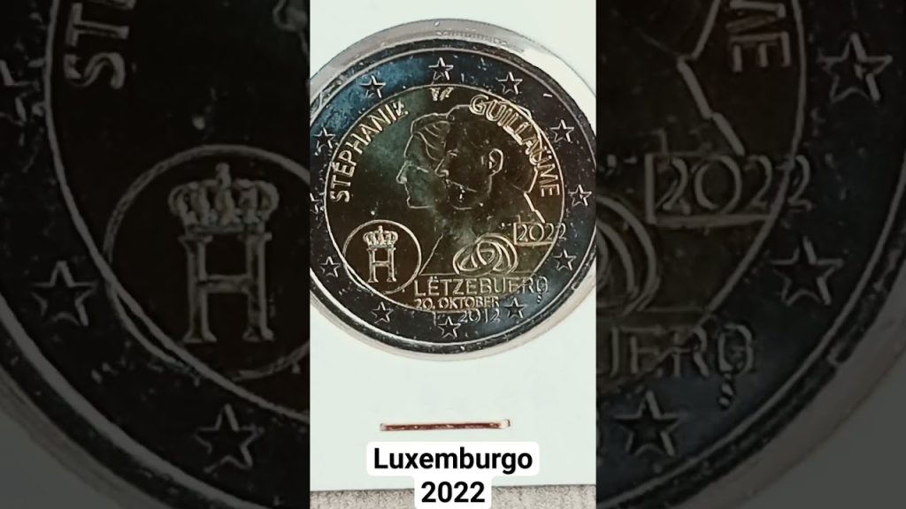 moneda 2 euros luxemburgo 2022 10 aniversario boda 27347