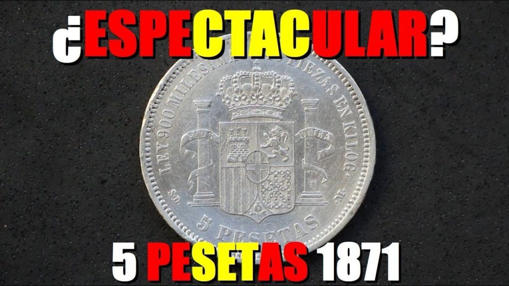 moneda de espana 5 pesetas de plata 1871 18 amadeo i sd m 28189