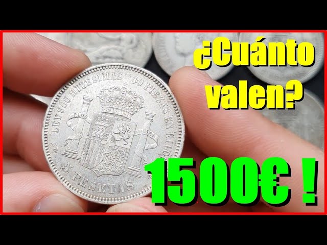 moneda de espana 5 pesetas de plata 1885 87 alfons 25672